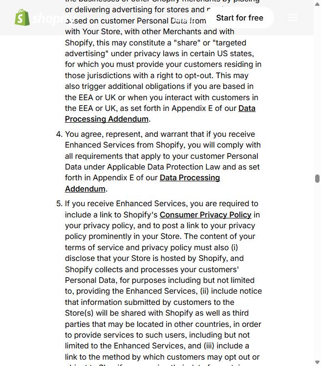 Captura de la fuente de Shopify